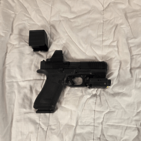 Glock 45 Gen 6 w/Osight X & Olight Baldr S light/laser/strobe